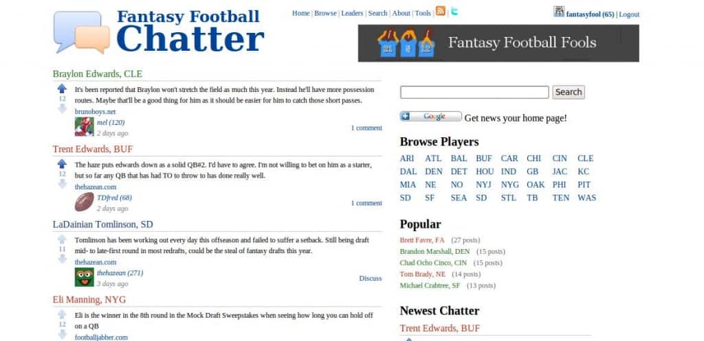 Fantasy Football Chatter